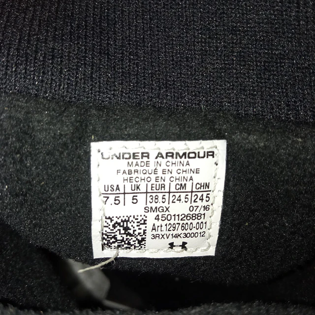 Under Armour , cuero , 37,5 10
