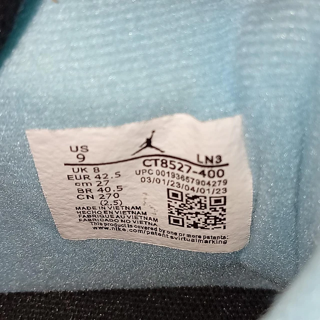 Air Jordan Retro 4 University Blue , 27 cm  10