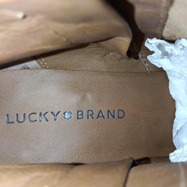 Lucky Brand , cuero , 38 4