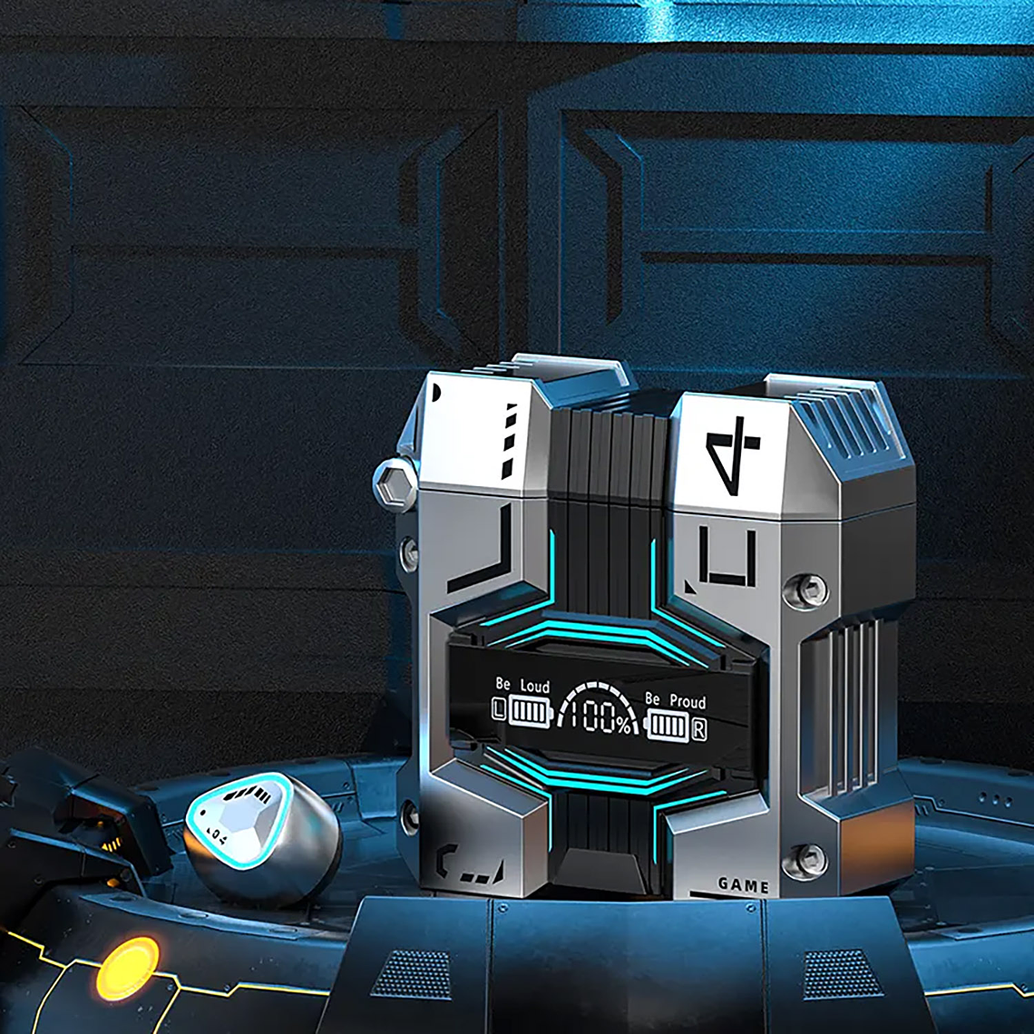 Audifonos Damix Gamer Noise Cancel Earbud M45 Tws Btv5.3 2