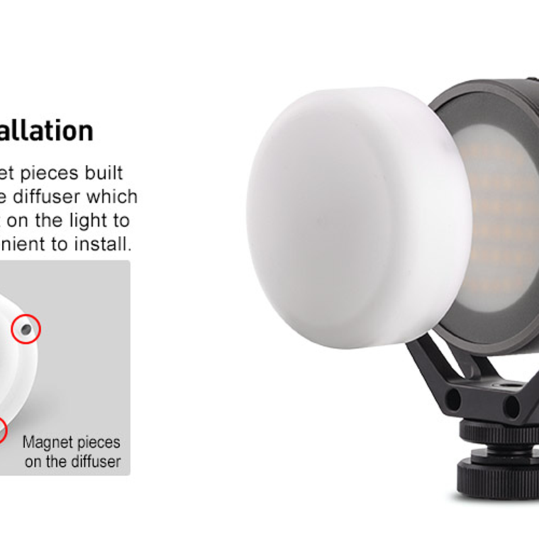 Sunwayoto Fl-54d Luz Relleno Led Fotografia Y Video 8