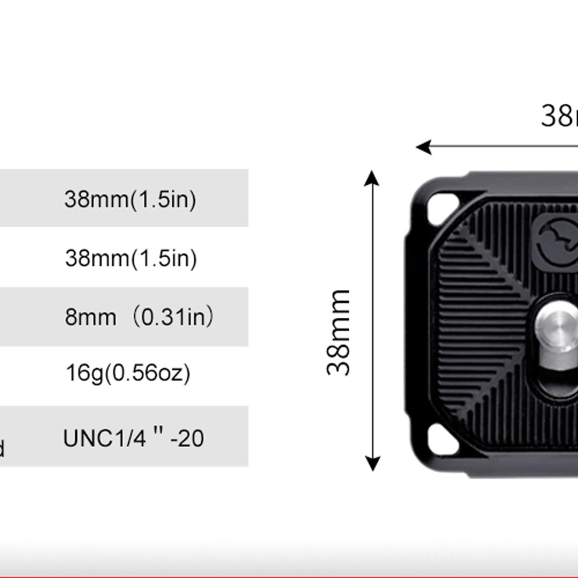 Sunwayfoto Pm-38 Placa Qr Universal 6