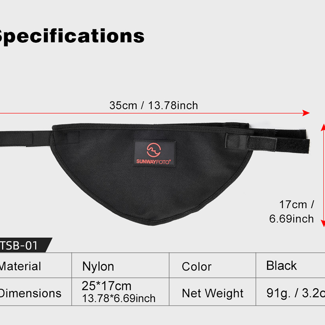 Sunwayfoto Tsb-01 Bolsa Para Contrapeso 5