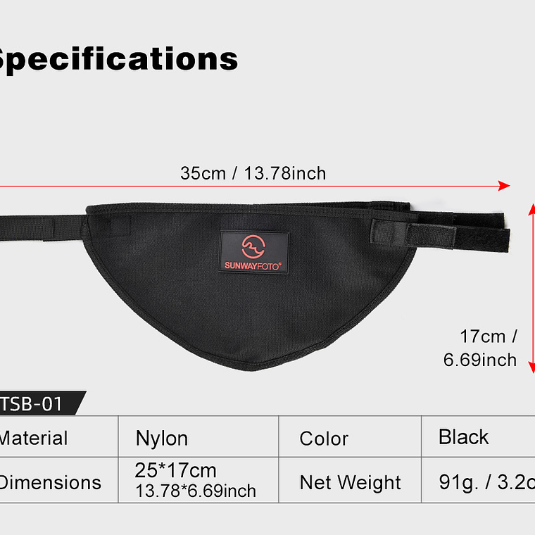 Sunwayfoto Tsb-01 Bolsa Para Contrapeso 5