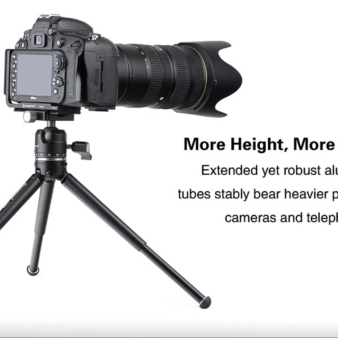 Sunwayfoto T1a20d-t Mini Tripode Aluminio De Mesa Ballhead 5