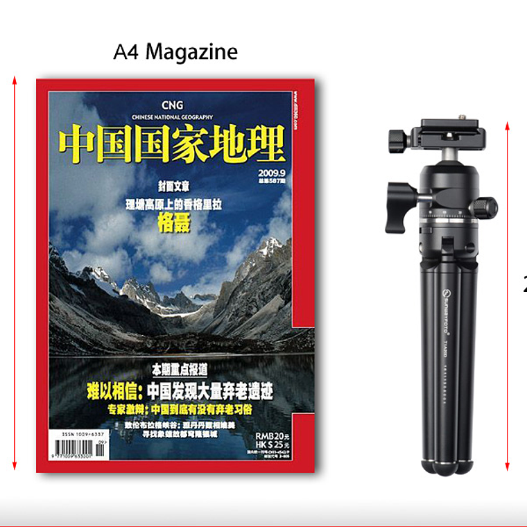 Sunwayfoto T1a20d-t Mini Tripode Aluminio De Mesa Ballhead 7