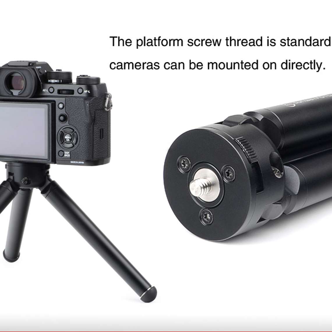 Sunwayfoto T1a20d-t Mini Tripode Aluminio De Mesa Ballhead 11