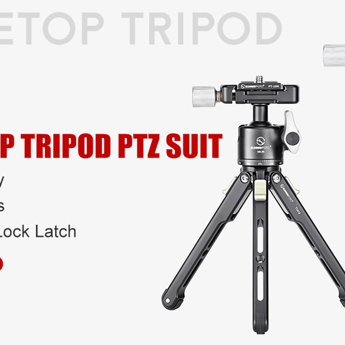 Sunwayfoto T1a12+xb-25 Mini Tripode De Mesa Con Cabezal 5