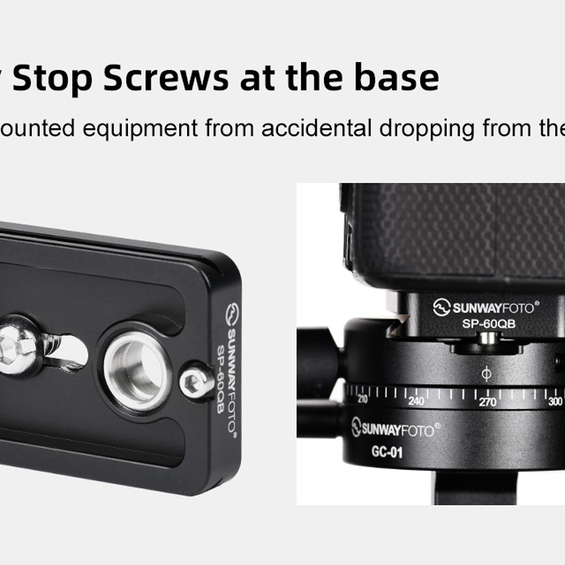 Sunwayfoto Str-01 + Sp-60qb Placa Qr Y Eslinga 6