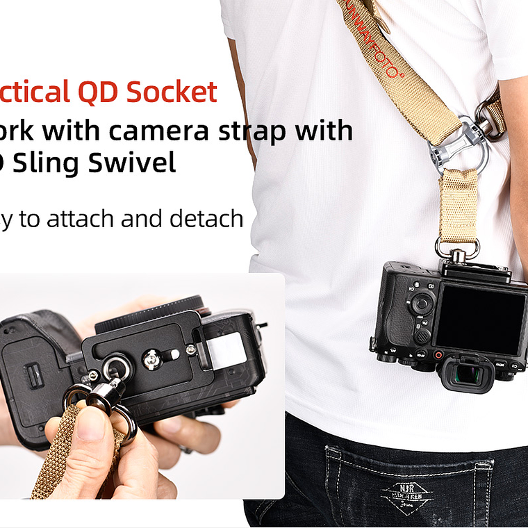 Sunwayfoto Str-01 + Sp-60qb Placa Qr Y Eslinga 10
