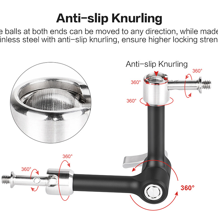 Sunwayfoto Ga-04 Brazo Magico De Alta Resistencia De Bloqueo 8