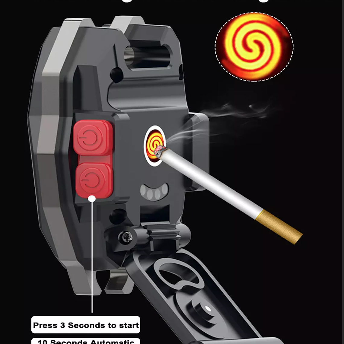 Linterna Led Tactica Camping + Encendedor Silbato 1600 Lumen 9