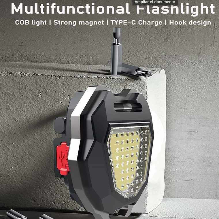 Linterna Led Tactica Camping + Encendedor Silbato 1600 Lumen 10