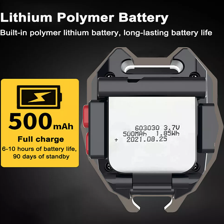 Linterna Led Tactica Camping + Encendedor Silbato 1600 Lumen 11