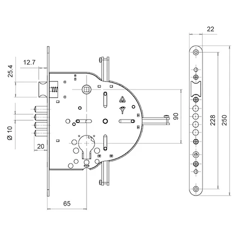 CERRADURA DE SEGURIDAD MUL-T-LOCK 265