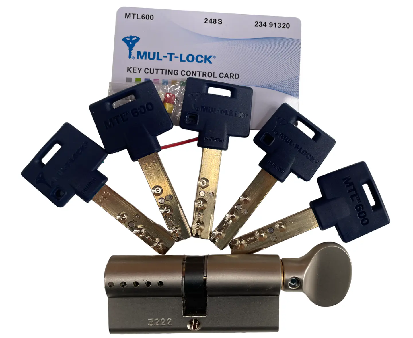 CILINDRO EURO MTL 600 (LLAVE-MARIPOSA) MUL-T-LOCK 1