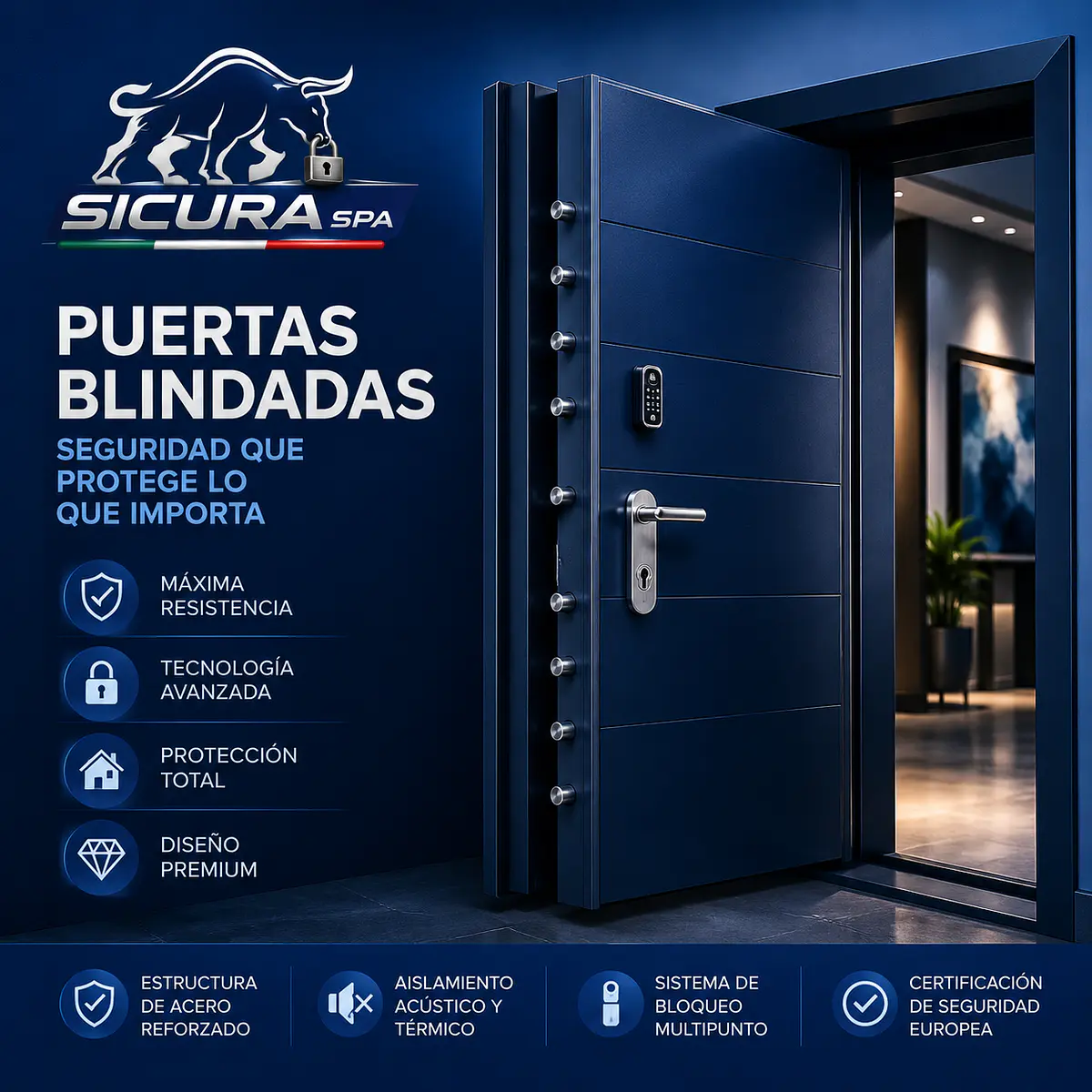 Puertas blindadas Sicura