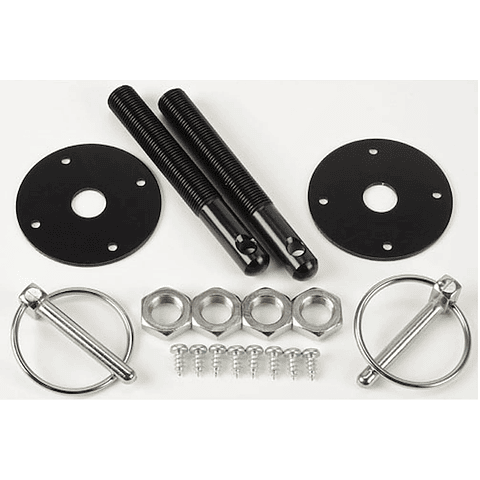 PIN DE ALUMINIO ANODIZADO EN NEGRO EN KIT DE 2 PIEZAS.