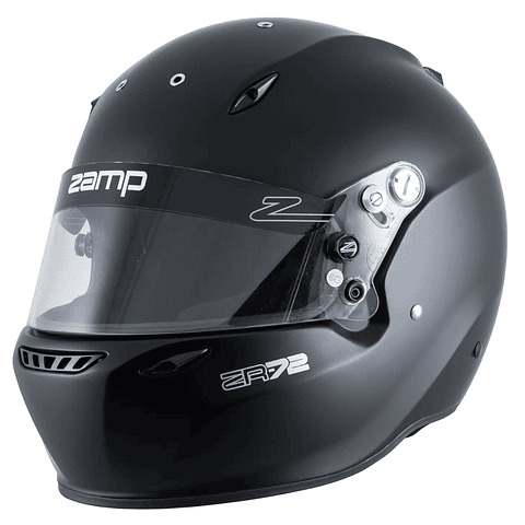 CASCO ZAMP PARA ADULTO HECHO EN ITALIA MODELO 72 SNELL SA 2020 TALLA M NEGRO MATE EN OFERTA