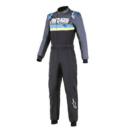 OVEROL CIK-FIA KMX9 V3 GRAPH 4  BLACK CYAN YELL FLUO TALLAS 40 ADULTO