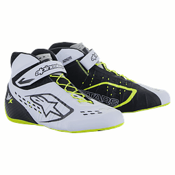 BOTAS KARTING ALPINESTARS TECH-1 KX V2 SHOES BLACK WH YELLOW FLUO TALLA 8.5 USA ADULTO