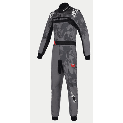 OVEROL ALPINESTARS PARA NIÑO CIK FIA KMX-9 V3 S SUIT DARK GREY BLACK TALLA 58