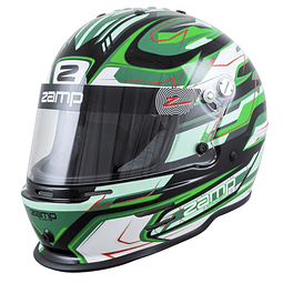 CASCO ZAMP PARA JR/NIÑO MODELO 42Y CON GRAFICOS Y CON SPOILER TRASERO TALLA 54