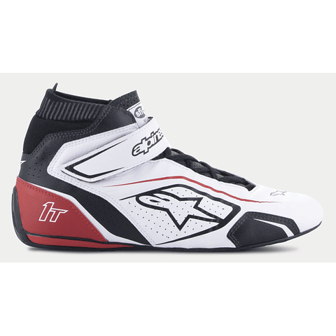 BOTAS FIA/AUTO RACING ALPINESTARS TEC H-1 T V3 FIA WHITE BLACK RED TALLA 9.5 