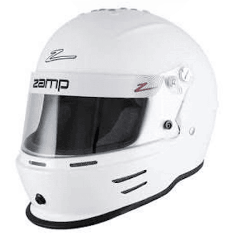 CASCO ZAMP RACING SA2025 MODELO 42Y ( PARA NIÑO ) TALLA 52 - 54 - 56 BLANCO