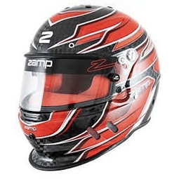 CASCO ZAMP RACING SA2025 MODELO 67D TALLA S CARBON ROJO/GRAFICOS DE FABRICA