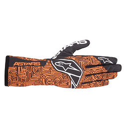 GUANTE ALPINESTARS PARA KARTING TECH 1 RACE V2 VERTICAL ORANGE FLUO TALLA XL ADULTO
