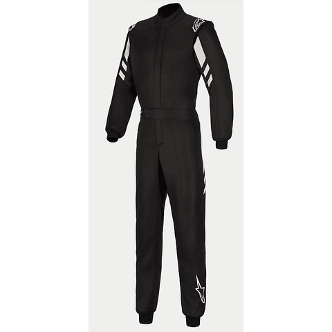 TRAJE ALPINESTARS FIA/AUTO RACING 2026 GP RACE V3 BLACK SILVER TALLAS 48 y 56