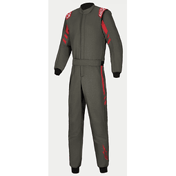 TRAJE ALPINESTARS FIA/AUTO RACING 2026 GP RACE V3 ANTHRACITE RED TALLA 60