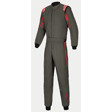 TRAJE ALPINESTARS FIA/AUTO RACING 2026 GP RACE V3 ANTHRACITE RED TALLA 60