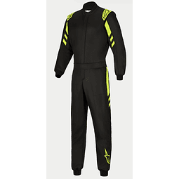 TRAJE ALPINESTARS FIA/AUTO RACING 2026 GP RACE V3 BLACK YELLOW FLUO TALLA 54