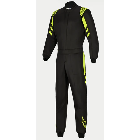 TRAJE ALPINESTARS FIA/AUTO RACING 2026 GP RACE V3 BLACK YELLOW FLUO TALLA 54