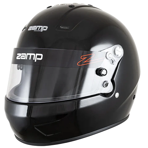 CASCO ZAMP PARA ADULTO MODELO 57 SNELL SA 2025 TALLA XL NEGRO BRILLANTE