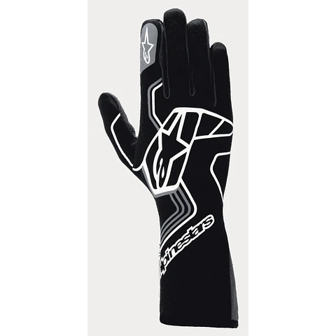 GUANTE ALPINESTARS ( AUTO/FIA-SFI Y KART ) TECH 1 RACE V4 BLACK TAR GREY TALLA XL ADULTO