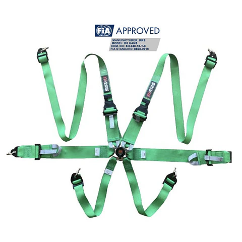 HARNES RRS FIA DE 6 PUNTOS DE 3"/2" PARA AUTO EN DIFERENTES COLORES