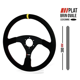 VOLANTE DE COMPETICION RRS TARGET DE 380MM