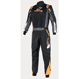 TRAJE ALPINESTARS FIA/AUTO RACING ATOM EN COLOR BLACK ANTHRACITE ORANG FL - TALLAS 58 y 60