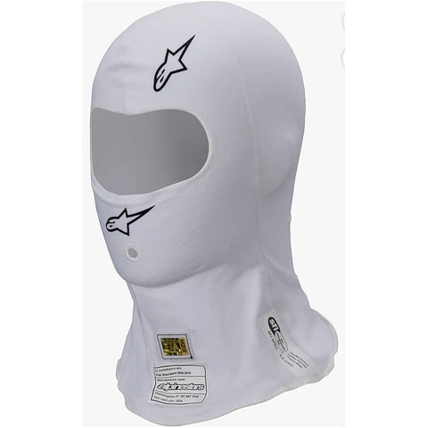 BALACLAVA RACING ALPINESTARS ZX EVO V2S - SFI/FIA AUTO COLOR BLANCO