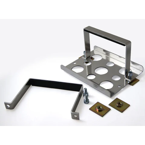 PORTA BATERIA EN ALUMINIO CON MEDIDAS DE 184x170x125