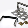 PORTA BATERIA EN ALUMINIO CON MEDIDAS DE 184x170x125