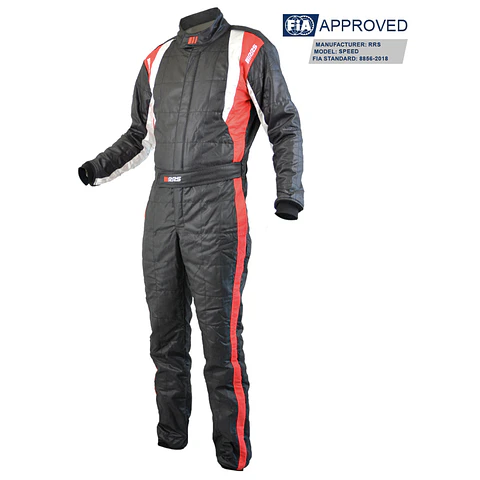 TRAJE RRS SPEED PARA AUTO RACING HOMOLOGADO FIA 8856-2018 PARA ADULTO TALLA M