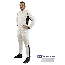 TRAJE RRS DIAMOND STAR PARA AUTO RACING HOMOLOGADO FIA 8856-2018 PARA ADULTO TALLA L