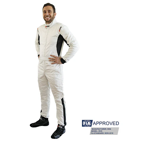 TRAJE RRS DIAMOND STAR PARA AUTO RACING HOMOLOGADO FIA 8856-2018 PARA ADULTO TALLA L