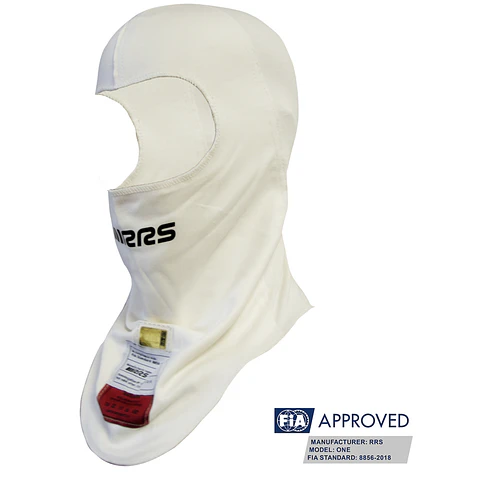 BALACLAVA RACING RRS ONE - FIA/AUTO RACING TALLA UNIVERSAL / BLANC