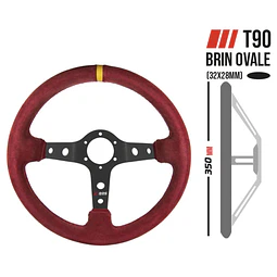 VOLANTE DE COMPETICION RRS CORSA EN COLOR ROJO