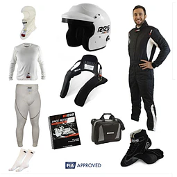 EQUIPO DE SEGURIDAD PERSONAL PARA NAVEGANTE Y PILOTO DE RALLY COMPLETO y HOMOLOGADO POR FIA 